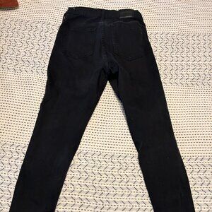 Madewell 9"Mid-Rise Skinny Black Jean, Size 29